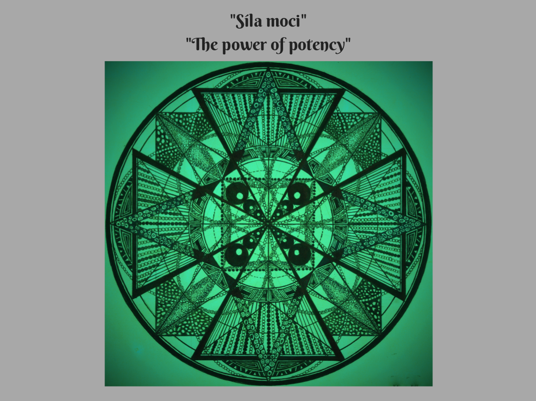 8. Mandala - "Síla moci / The Power of potency" - Kresba / Drawing