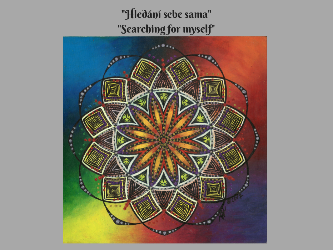 14. Mandala "Hledání sebe sama / Searching for myself" - Malba, kresba / Painting, drawing