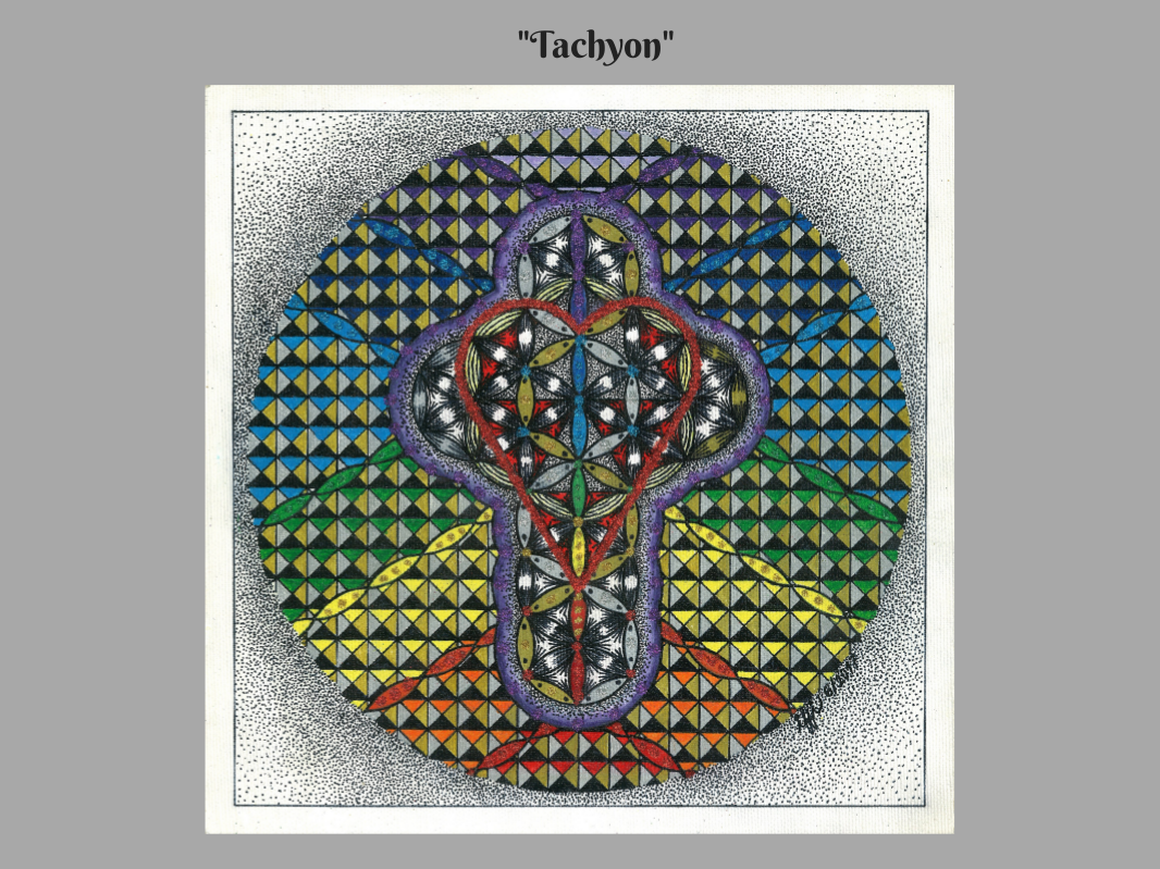 19. Mandala - "Tachyon" - Malba, kresba / Painting, drawing